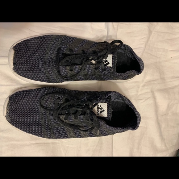 Black adidas running shoes - Picture 1 of 2